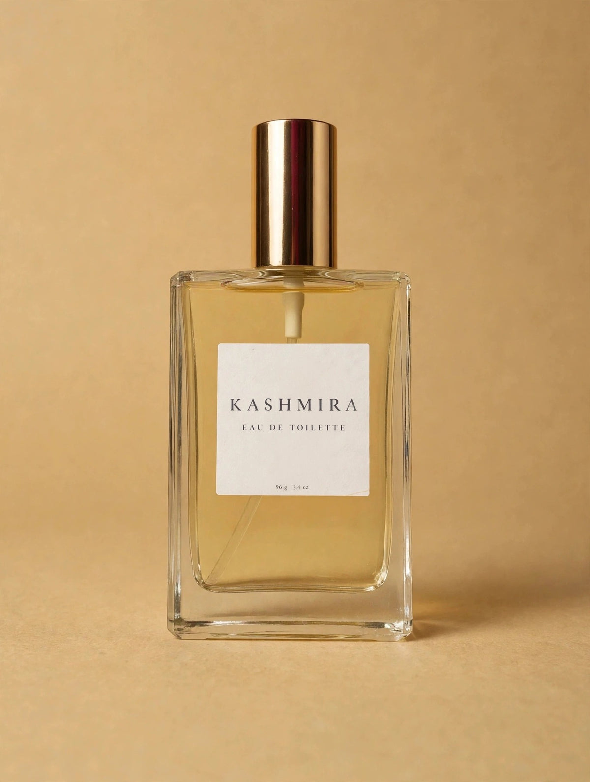 Kashmira Eau de Toilette, 3.4 oz on a gold background, main photo