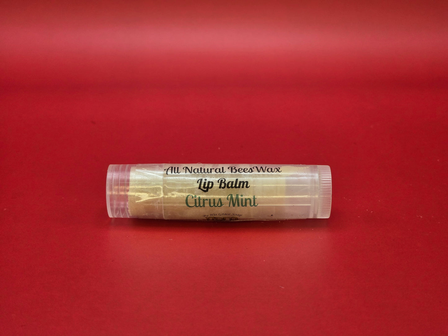 By His Grace Soap Citrus Mint beeswax Shea Butter Lip Balm (4pk)