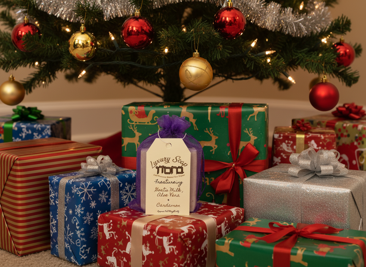 By His Grace Soap-Goat's Milk-Hand Milled Cardamon-Activated Charcoal Body Bar